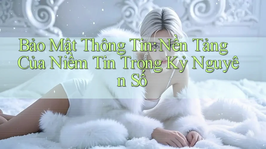Bảo Mật Thông Tin: Nền Tảng Của Niềm Tin Trong Kỷ Nguyên Số Bảo Mật Thông Tin: Nền Tảng Của Niềm Tin Trong Kỷ Nguyên Số