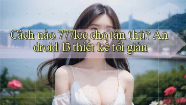 Cách nào 777loc cho tân thủ Android 13 thiết kế tối giản
