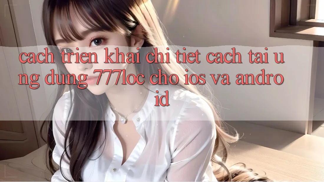 Cách triển khai Chi Tiết Cách Tải Ứng Dụng 777loc Cho iOS Và Android Cách triển khai Chi Tiết Cách Tải Ứng Dụng 777loc Cho iOS Và Android