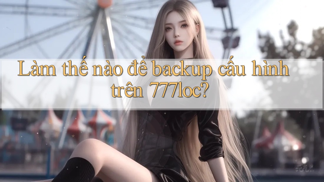 Làm thế nào để backup cấu hình trên 777loc? Làm thế nào để backup cấu hình trên 777loc?