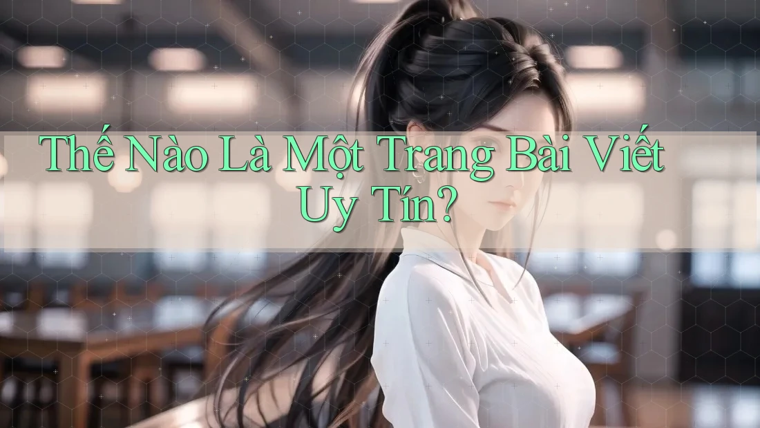 Thế Nào Là Một Trang Bài Viết Uy Tín?